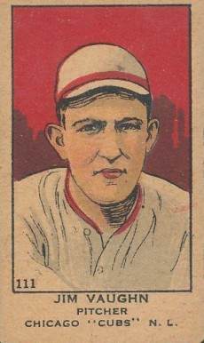1919 Strip Card Jim Vaughn #111 Baseball Card