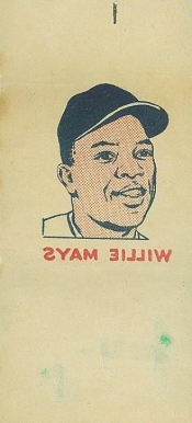 1960 Topps Tattoos Willie Mays # Baseball Card
