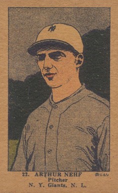1923 Strip Card Arthur Nehf #22 Baseball Card