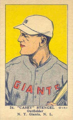 1923 Strip Card "Casey" Stengel #24 Baseball Card