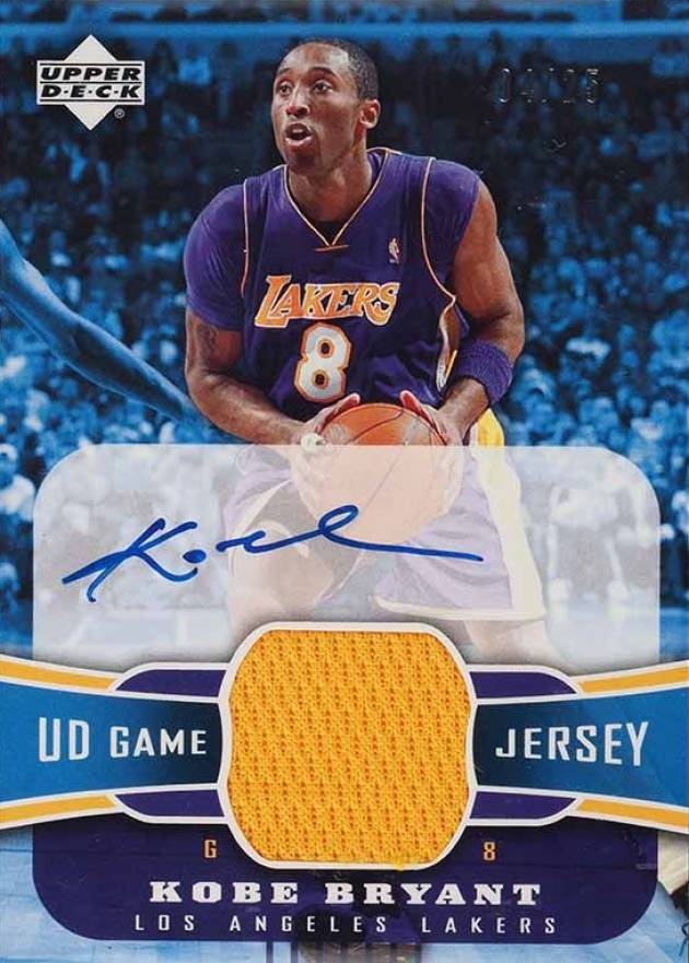2004 Upper Deck Game Jersey Autograph Kobe Bryant #AGJKB Basketball Card