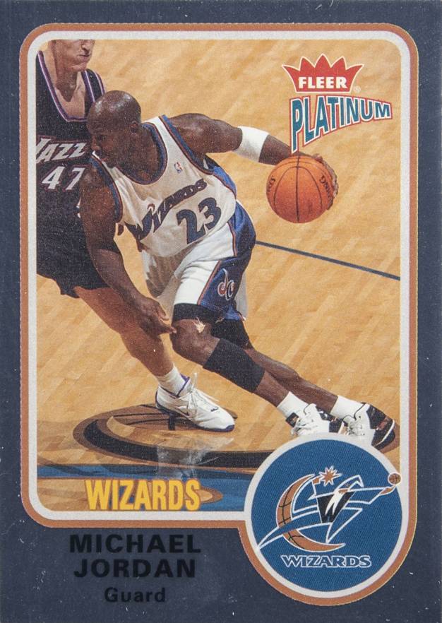 2002 Fleer Platinum Michael Jordan #91 Basketball Card
