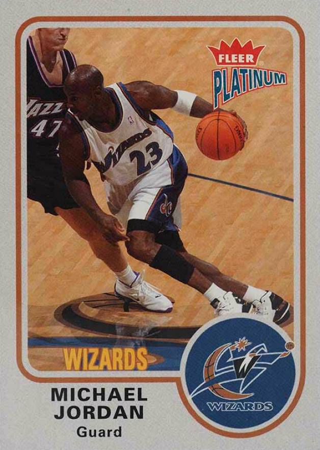 2002 Fleer Platinum Michael Jordan #91 Basketball Card