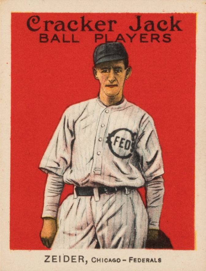 1915 Cracker Jack ZEIDER, Chicago-Federals #116 Baseball Card