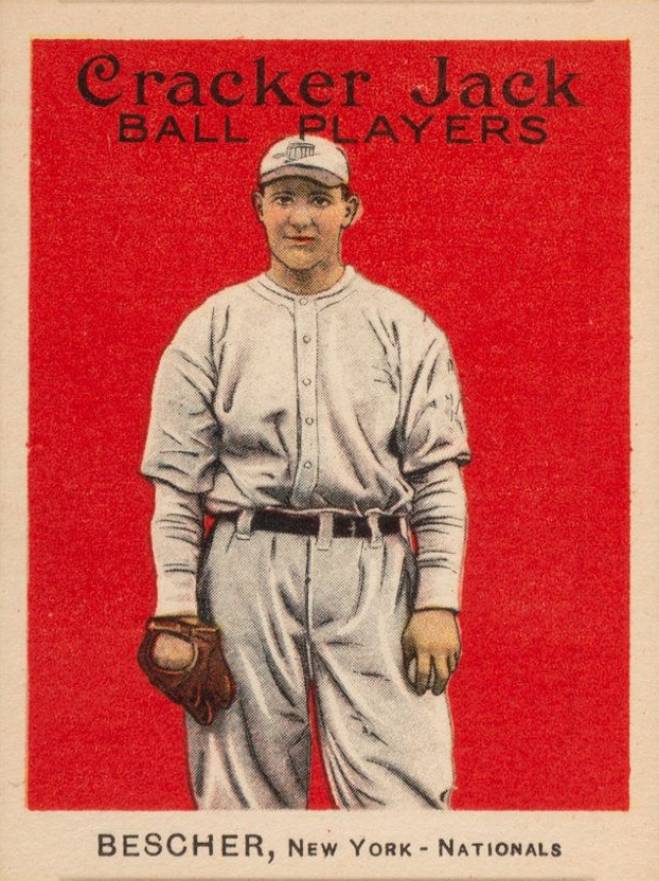 1915 Cracker Jack BESCHER, New York-Nationals #110 Baseball Card