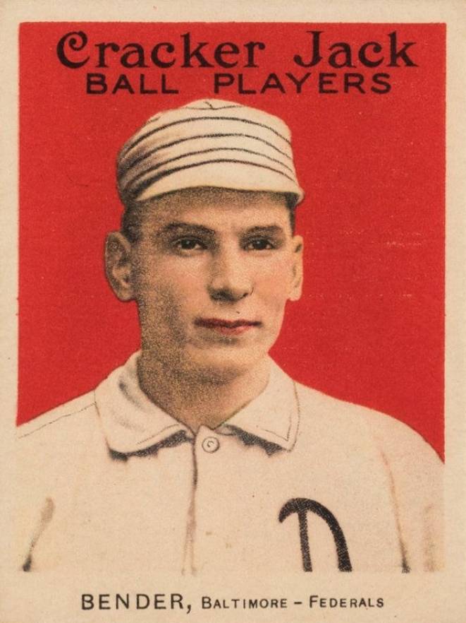 1915 Cracker Jack BENDER, Baltimore-Federals #19 Baseball Card
