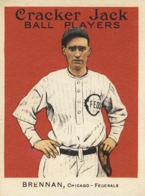 1915 Cracker Jack BRENNAN, Chicago-Federals #115 Baseball Card