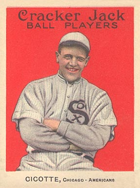 1915 Cracker Jack CICOTTE, Chicago-Americans #94 Baseball Card