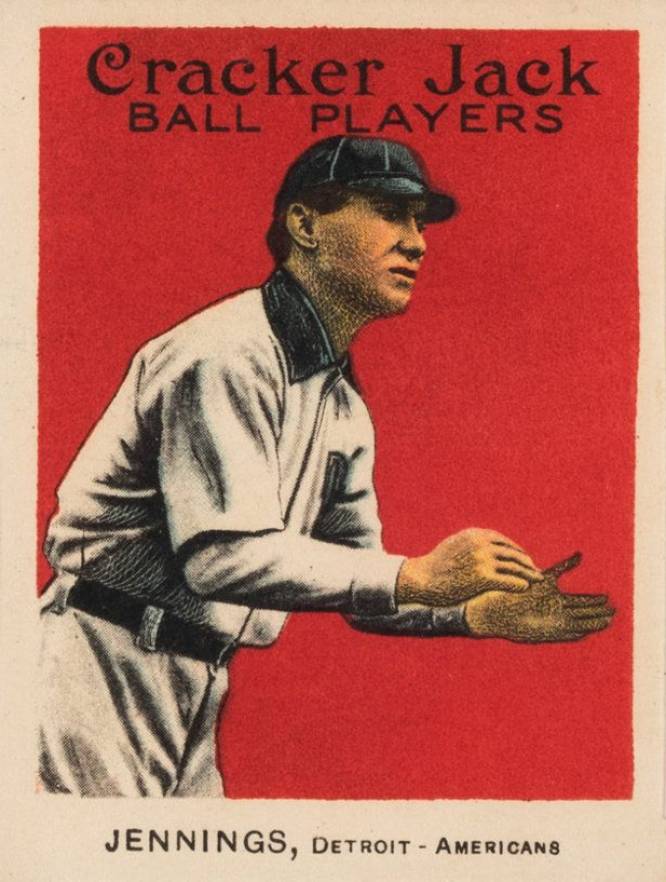 1915 Cracker Jack JENNINGS, Detroit-Americans #77 Baseball Card