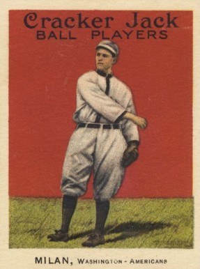 1915 Cracker Jack MILAN, Washington-Americans #56 Baseball Card