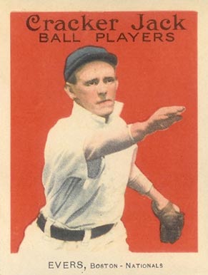1915 Cracker Jack EVERS, Boston-Nationals #18 Baseball Card