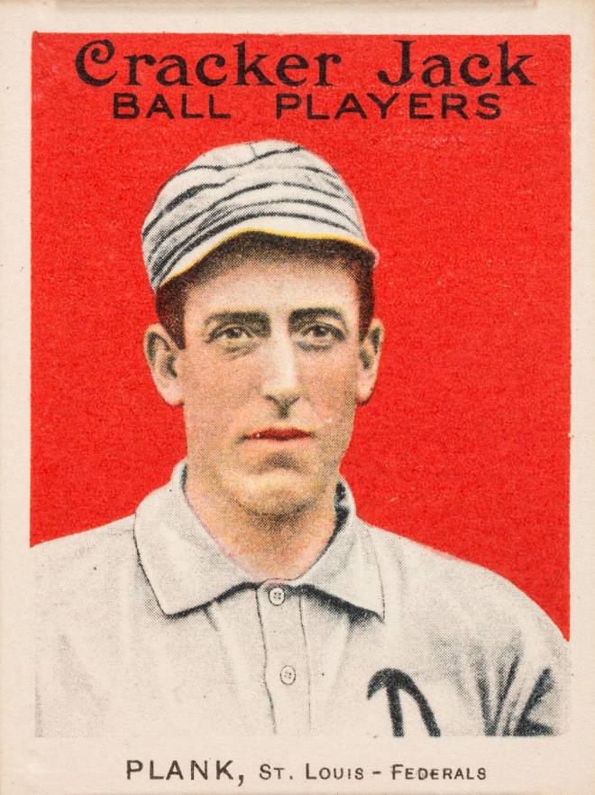 1915 Cracker Jack PLANK, St. Louis-Federals #6 Baseball Card