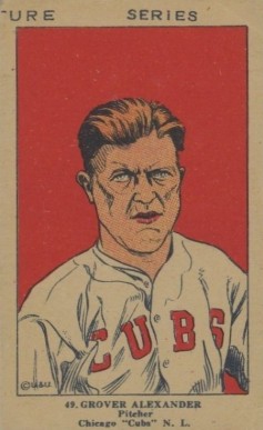 1923 Strip Card Grover Alexander #49 Baseball Card