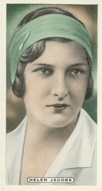 1935 Ardath Tobacco Cricket, Tennis & Golf Helen Jacobs #40 Other Sports Card