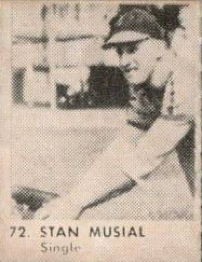 1950 R423 Stan Musial #72 Baseball Card