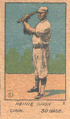 1920 Strip Card Heinie Groh #2 Baseball Card