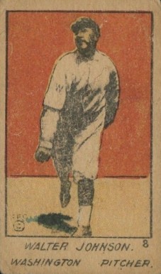 1920 Strip Card Walter Johnson #8 Baseball Card