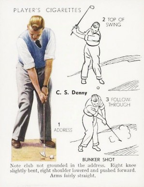 1939 John Player & Sons C.S. Denny #13 Golf Card