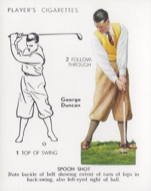 1939 John Player & Sons George Duncan #14 Golf Card