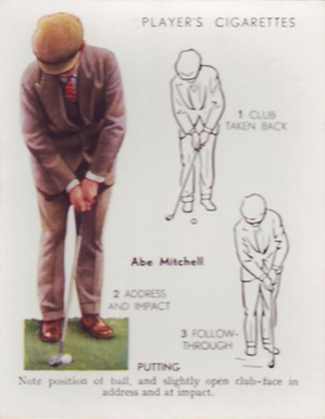 1939 John Player & Sons Abe Mitchell #20 Golf Card