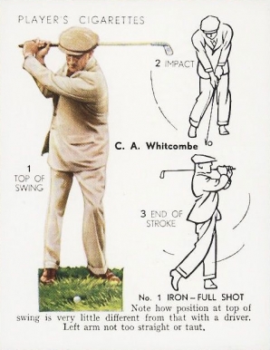1939 John Player & Sons C.A. Whitcombe #24 Golf Card
