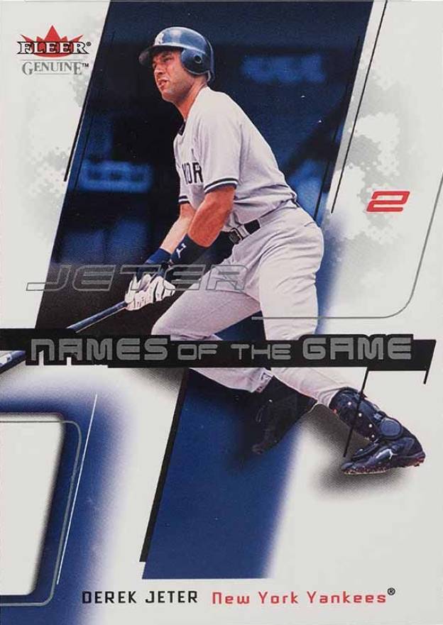 2002 Fleer Genuine Names of the Game Derek Jeter #NG10 Baseball Card