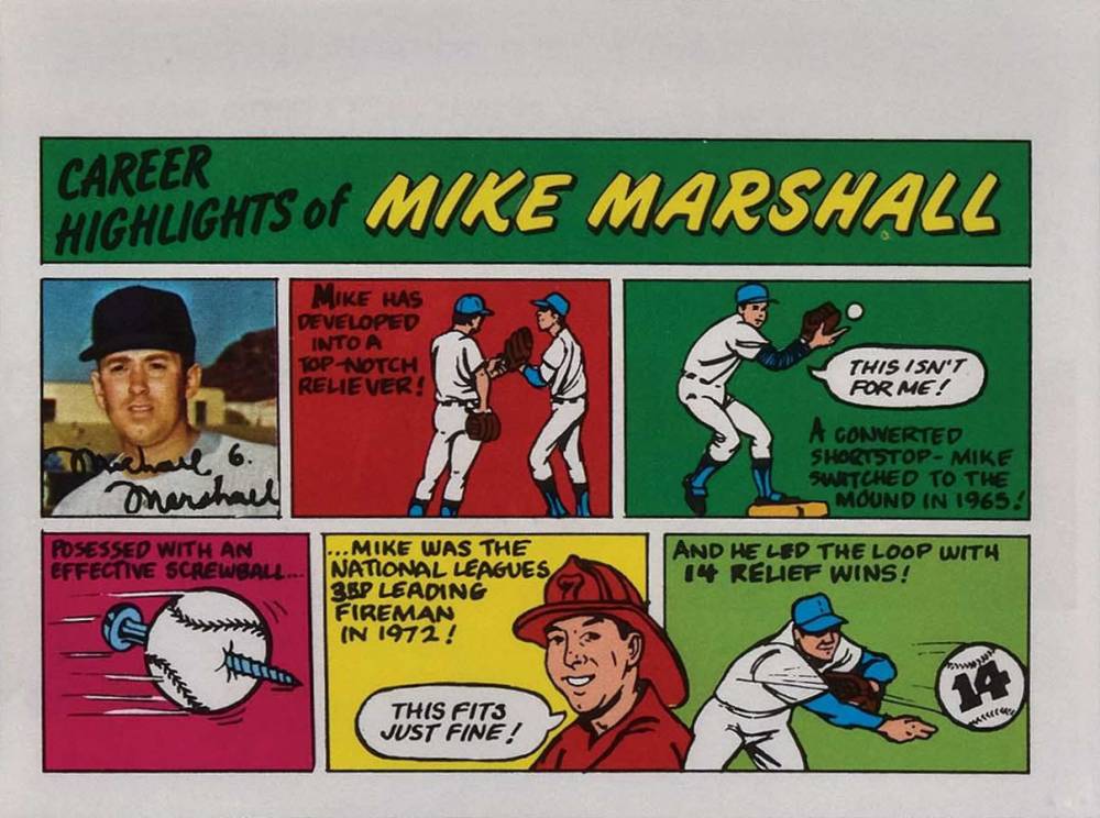 1973 Topps Comics Mike G. Marshall # Baseball Card