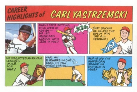 1973 Topps Comics Carl Yastrzemski # Baseball Card
