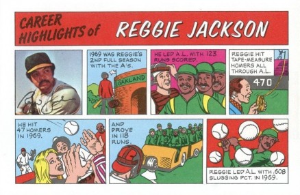 1973 Topps Comics Reggie Jackson # Baseball Card
