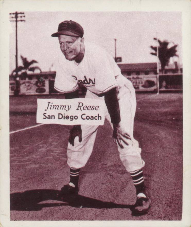 1951 Hage's Dairy Jimmy Reese # Baseball Card