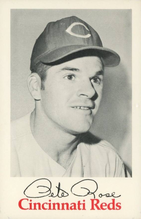 1969 Cincinnati Reds Team Issue Pete Rose # Baseball Card