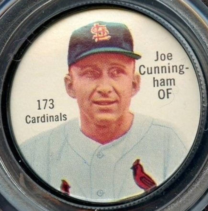 1962 Salada-Junket Coin Joe Cunningham #173 Baseball Card