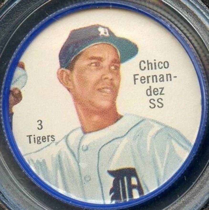 1962 Salada-Junket Coin Chico Fernandez #3 Baseball Card