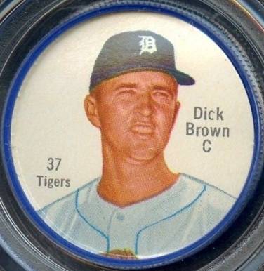 1962 Salada-Junket Coin Dick Brown #37 Baseball Card
