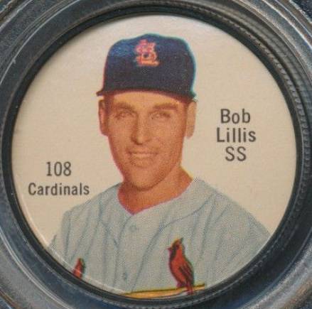1962 Salada-Junket Coin Bob Lillis #108 Baseball Card