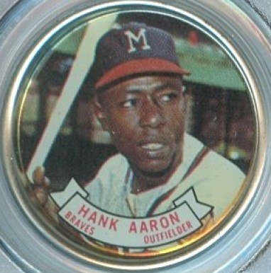 1964 Topps Coins Hank Aaron #83 Baseball Card