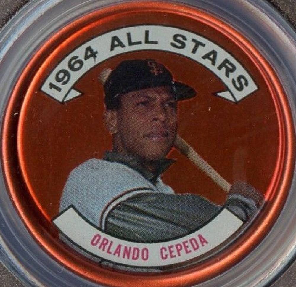 1964 Topps Coins Orlando Cepeda #142 Baseball Card