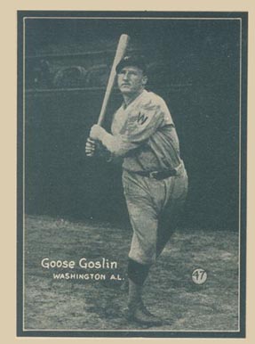 1931 Strip Card Hand Cut Goose Goslin #47 Baseball Card