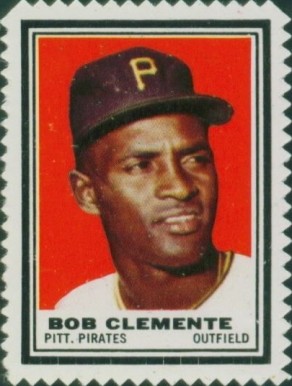 1962 Topps Stamps Roberto Clemente #39 Baseball Card