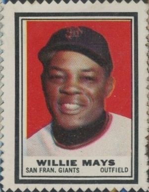 1962 Topps Stamps Willie Mays #113 Baseball Card