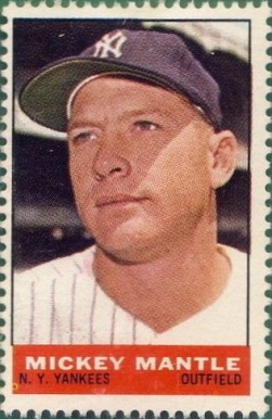 1964 Bazooka Stamps Mickey Mantle # Baseball Card