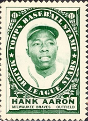 1961 Topps Stamps Hank Aaron # Baseball Card