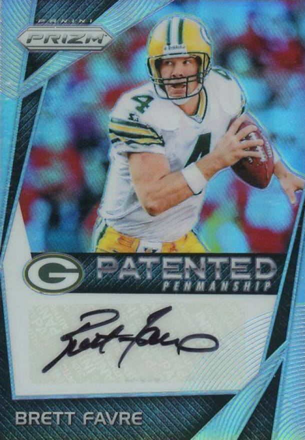 2017 Panini Prizm Patented Penmanship Autograph Brett Favre #PP-BF Football Card