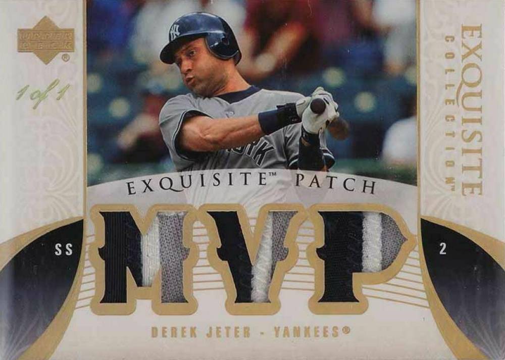 2006 Upper Deck Exquisite Collection Exquisite Memorabilia Derek Jeter #EMDJ2 Baseball Card