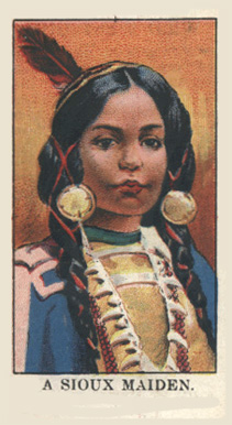 1910 Dockman & Son Wild West Gum A Sioux Maiden #2 Non-Sports Card