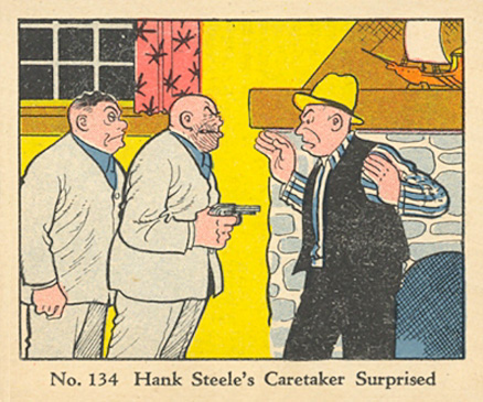1937 Dick Tracy Hank Steele's Caretaker Surprised #134 Non-Sports Card