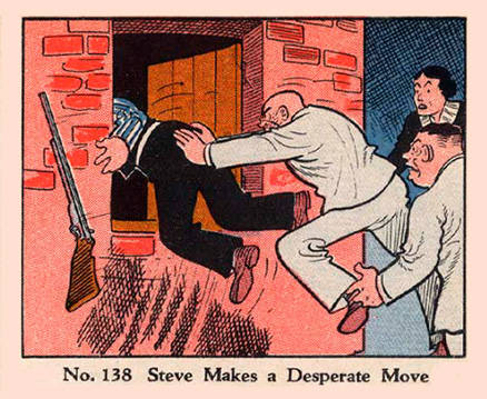 1937 Dick Tracy Steve Makes A Desperate Move #138 Non-Sports Card