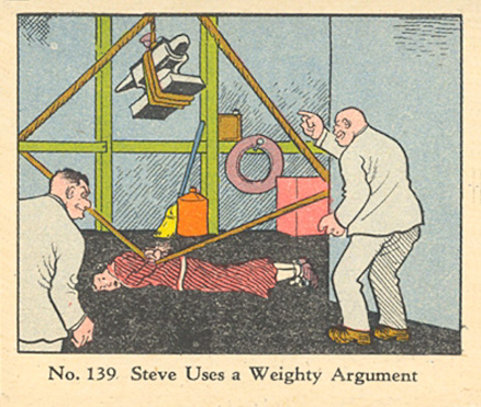 1937 Dick Tracy Steve Uses A Weighty Argument #139 Non-Sports Card