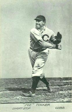 1908 Chicago Cubs/White Sox Postcards Joe Tinker # Baseball Card