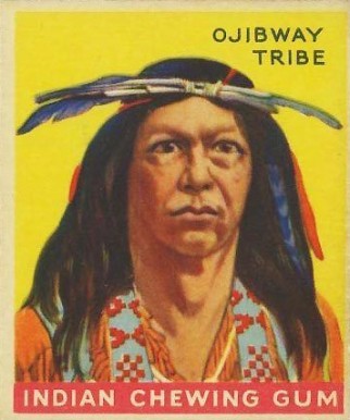 1933 Indian Gum Warrior of the Ojibway Tribe #7 Non-Sports Card